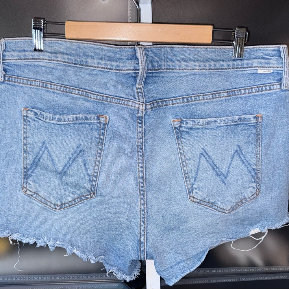 MOTHER The Scrapper Cut Off Fray Short Camera Obscura Denim Shorts Women’s 33 - Picture 7 of 13